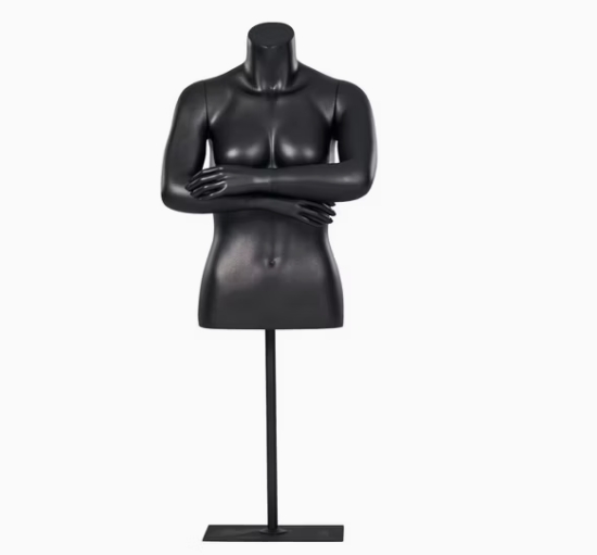 Custom Fiberglass Upper-Body Female Mannequin